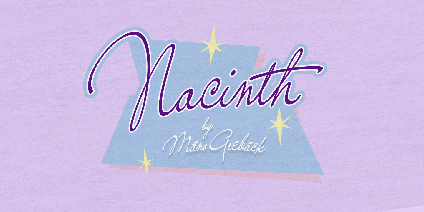 Przykładowa czcionka Nacinth #2